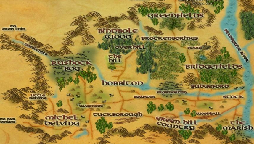 lotro maps shire